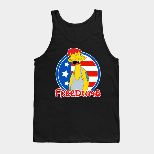 Freedumb Tank Top by Teesbyhugo